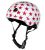 Medium White Bike Helmet With Red Stars