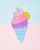 Pink Rainbow Ice Cream Cone Pop It