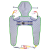 Aspire Deluxe Hygiene Access Sling with Head Support – Polyester