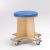 Round wheely stool