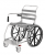 Aspire Shower Commode Self Propelled with Swing Away Footrests